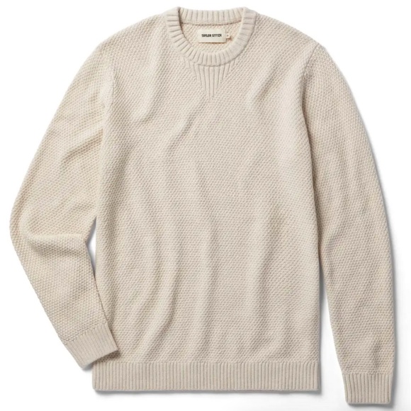 Taylor Stitch The Russell Sweater Heather Oat Men’s Size Small / 38 - Picture 1 of 9